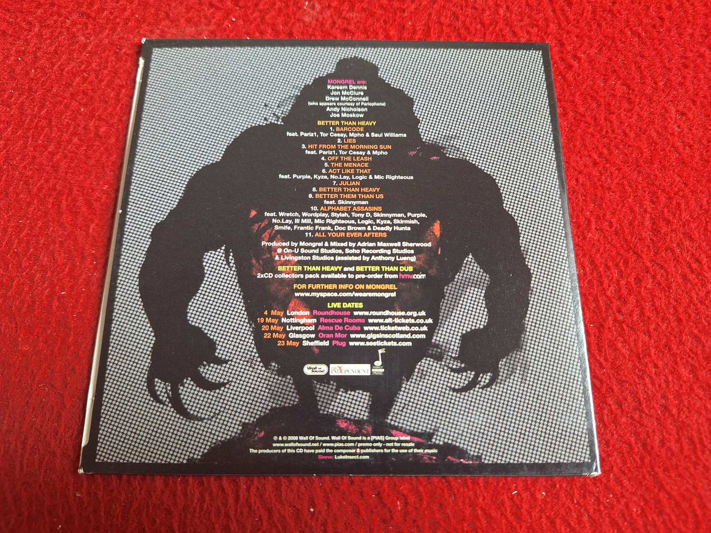 MONGREL BETTER THAN HEAVY CD
