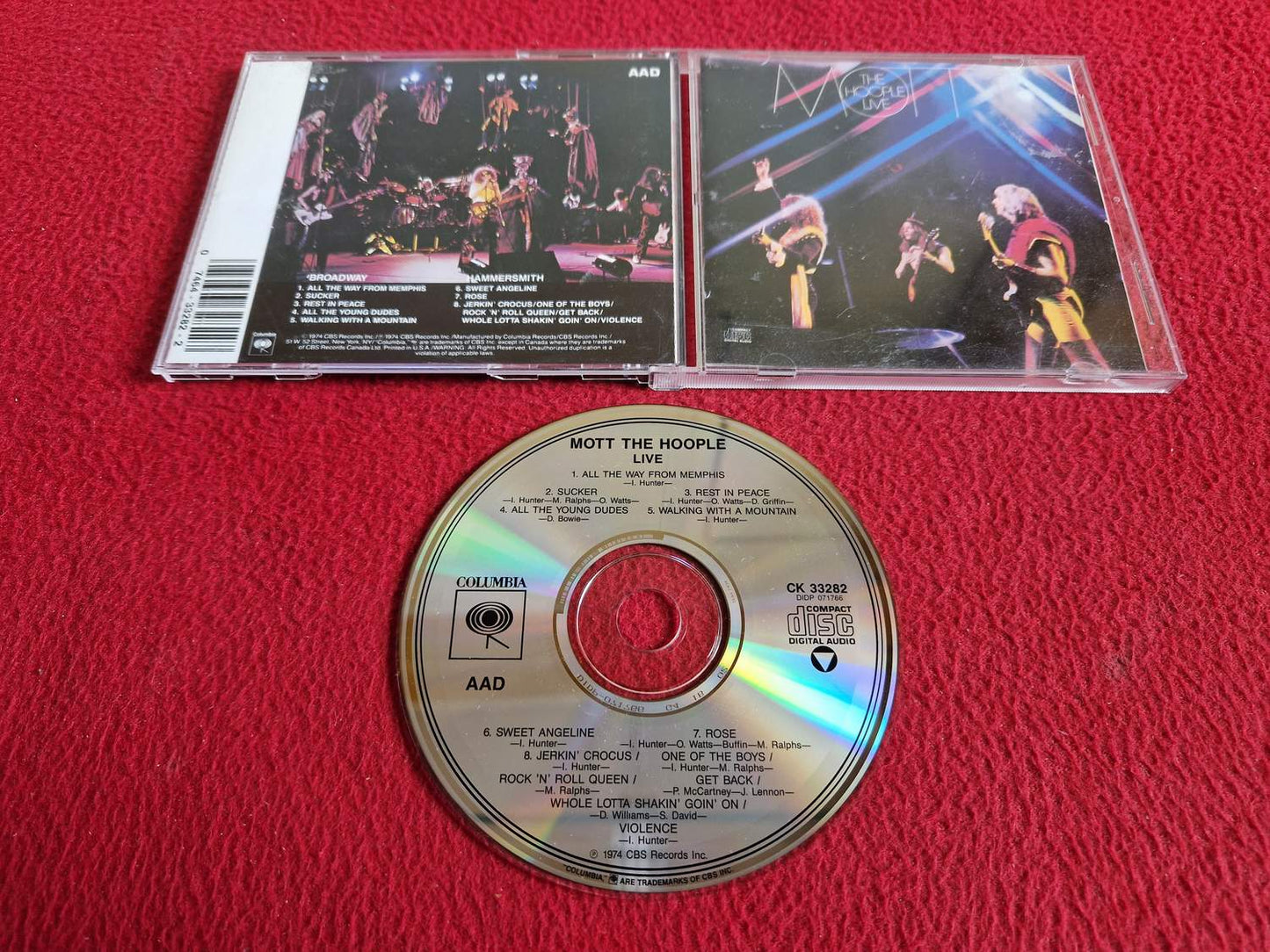 MOTT THE HOOPLE LIVE CD