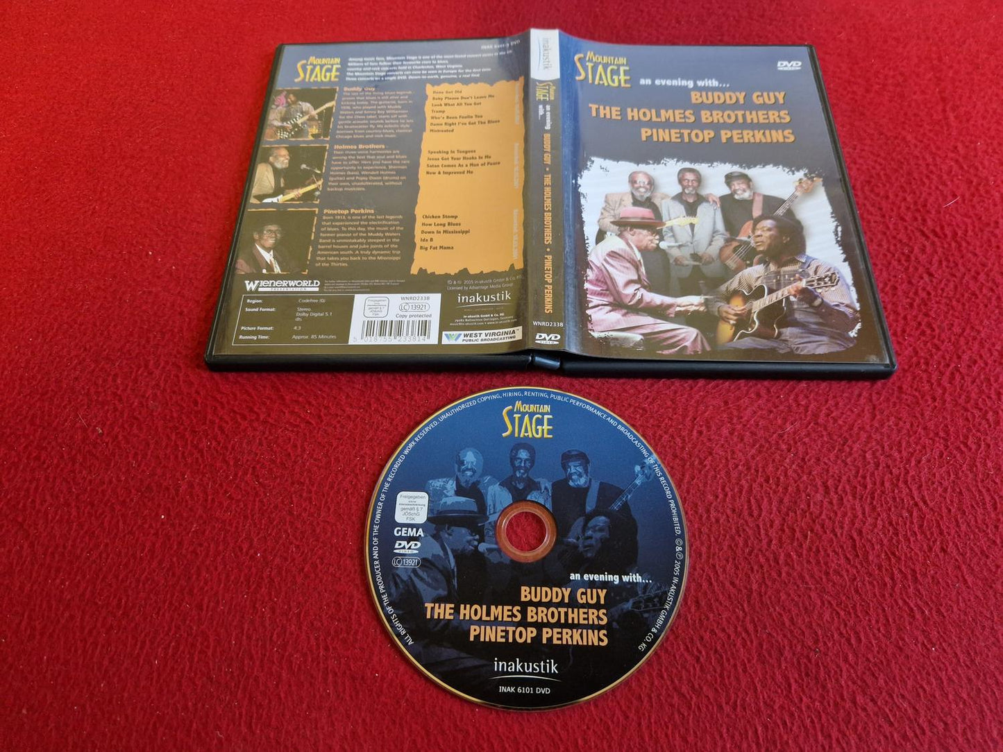 MOUNTAIN STAGE AN EVENING WITH BUDDY GUY / HOLMES BROTHERS / PINETOP PERKINS DVD