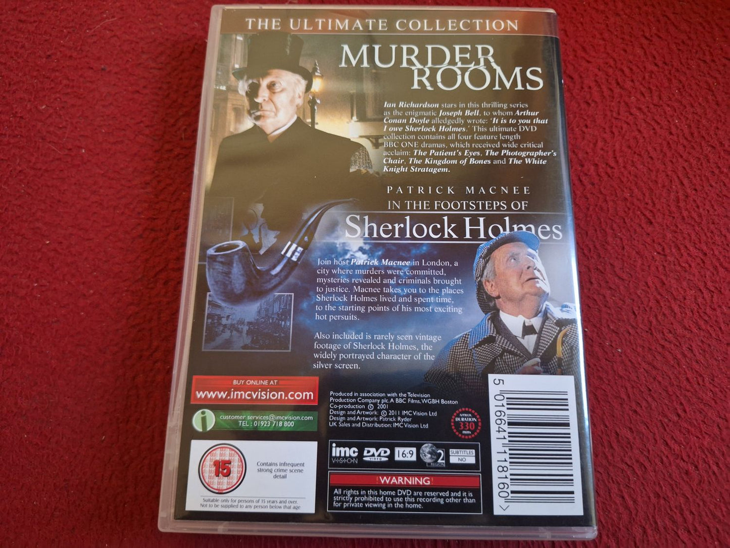 MURDER ROOMS MYSTERIES OF THE REAL SHERLOCK HOLMES 4 EPISODES BOX DVD