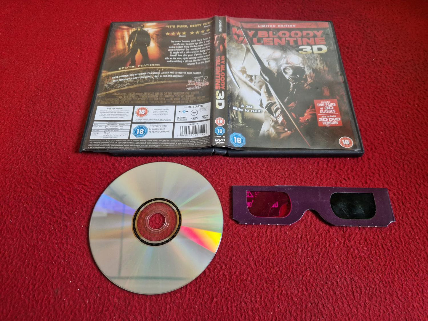 MY BLOODY VALENTINE 3D DVD