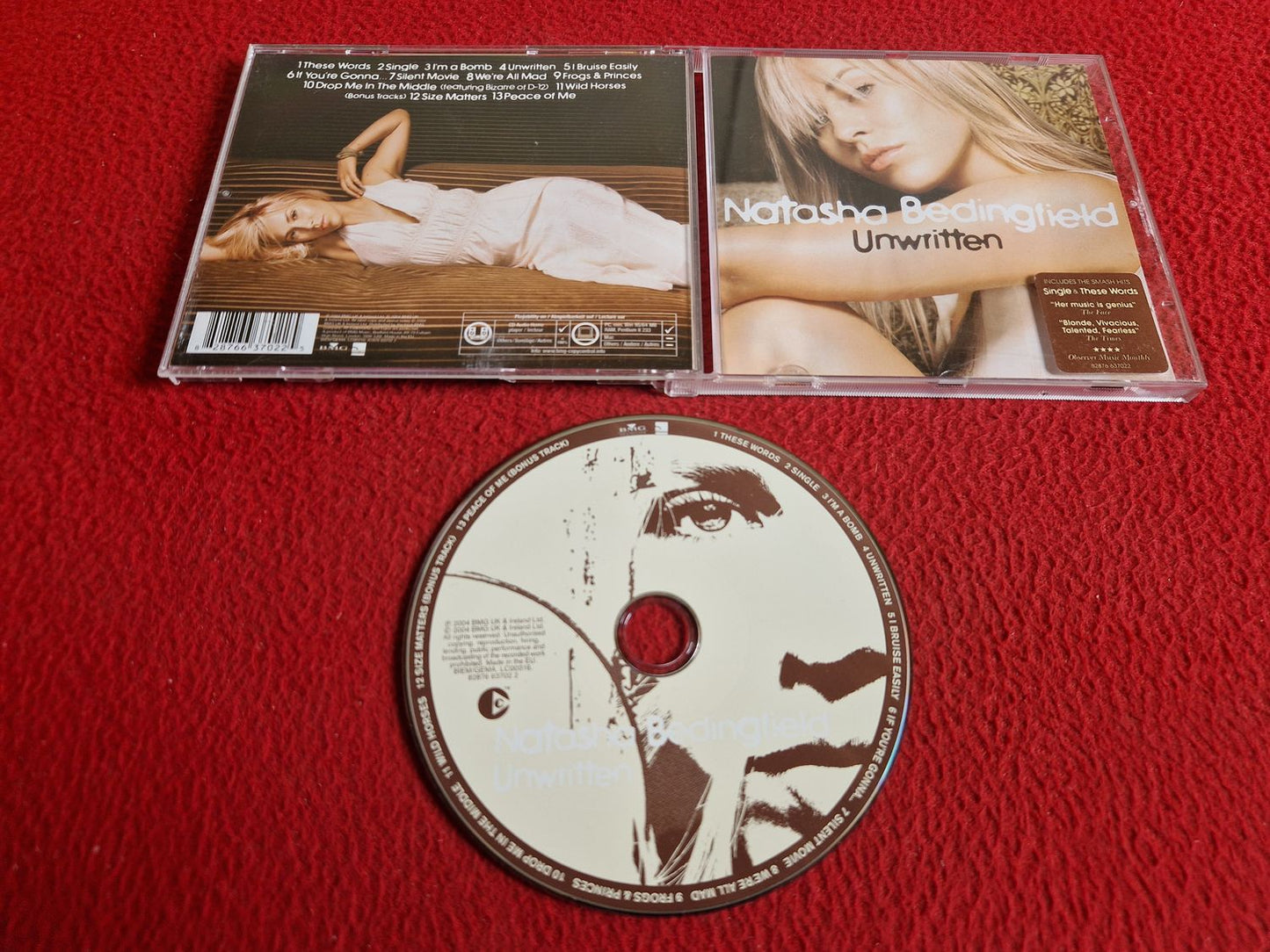 NATASHA BEDINGFIELD UNWRITTEN CD