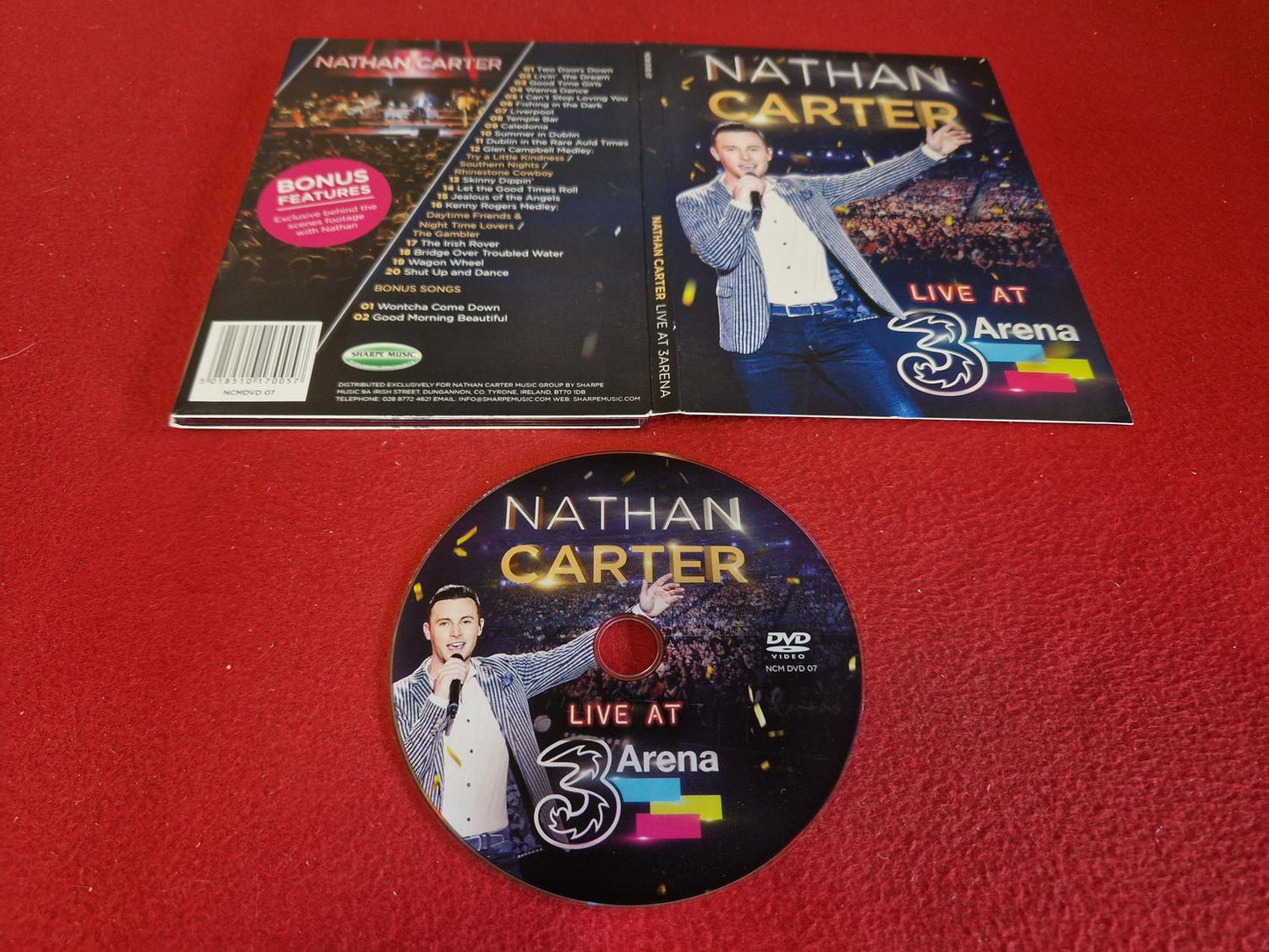 NATHAN CARTHER LIVER AT 3 ARENA till DVD