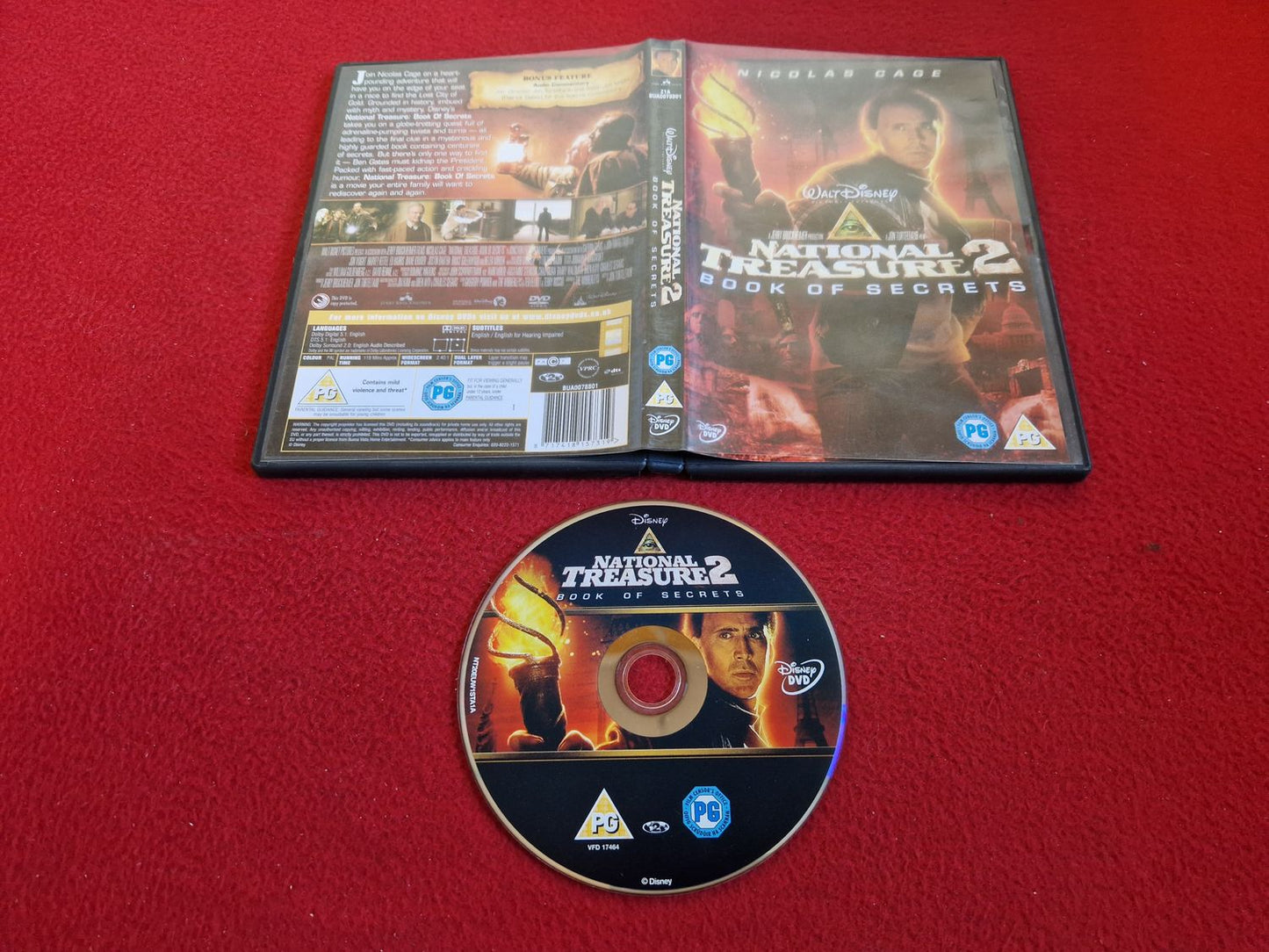 NATIONAL TREASURE 2 BOOK OF SECRETS DVD