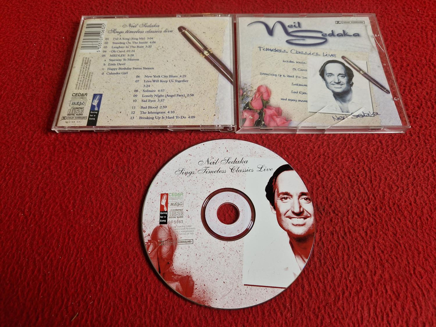 NEIL SEDAKA SINGS TIMELESS CLASSICS LIVE CD
