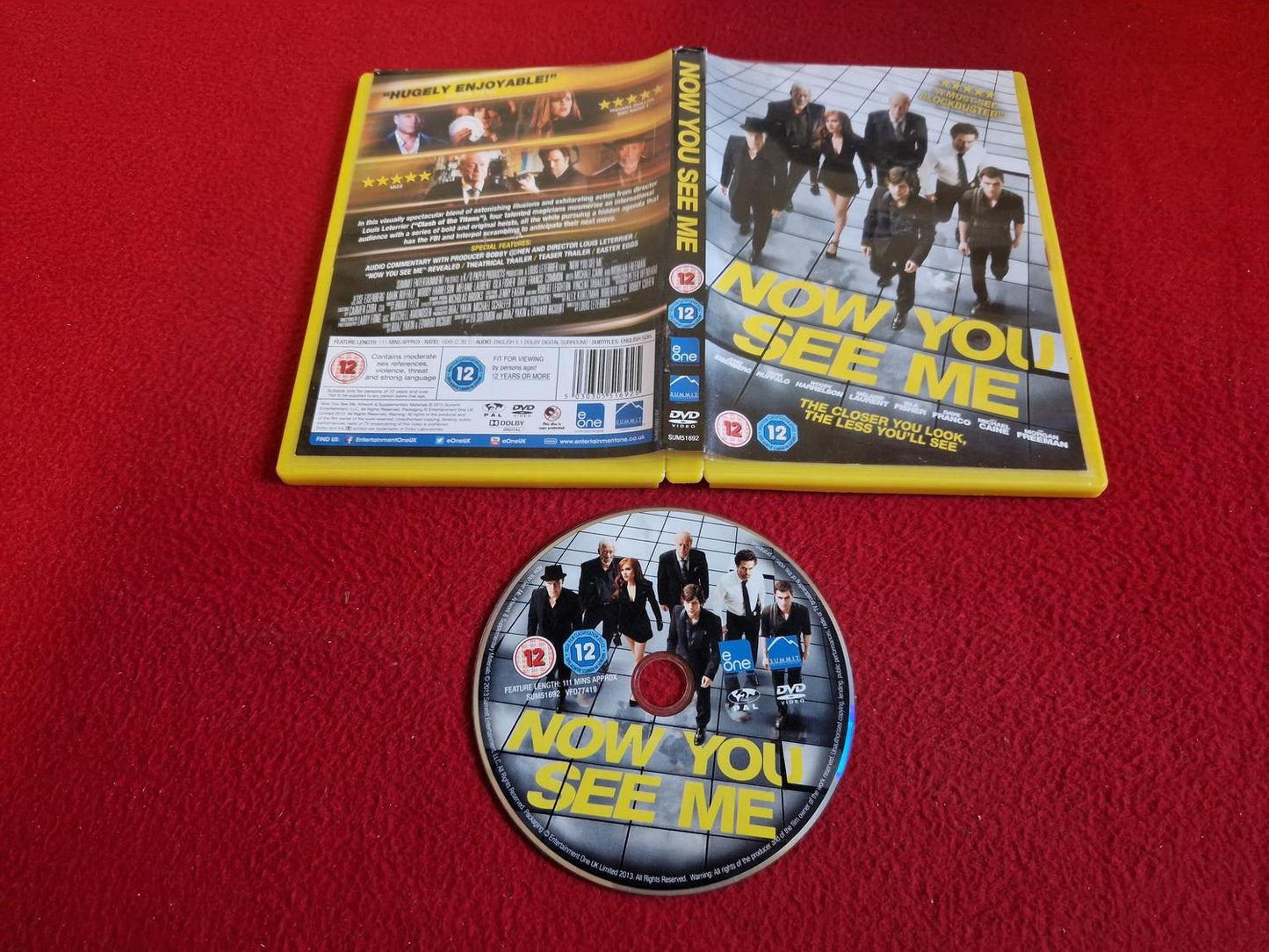 NOW YOU SEE ME DVD