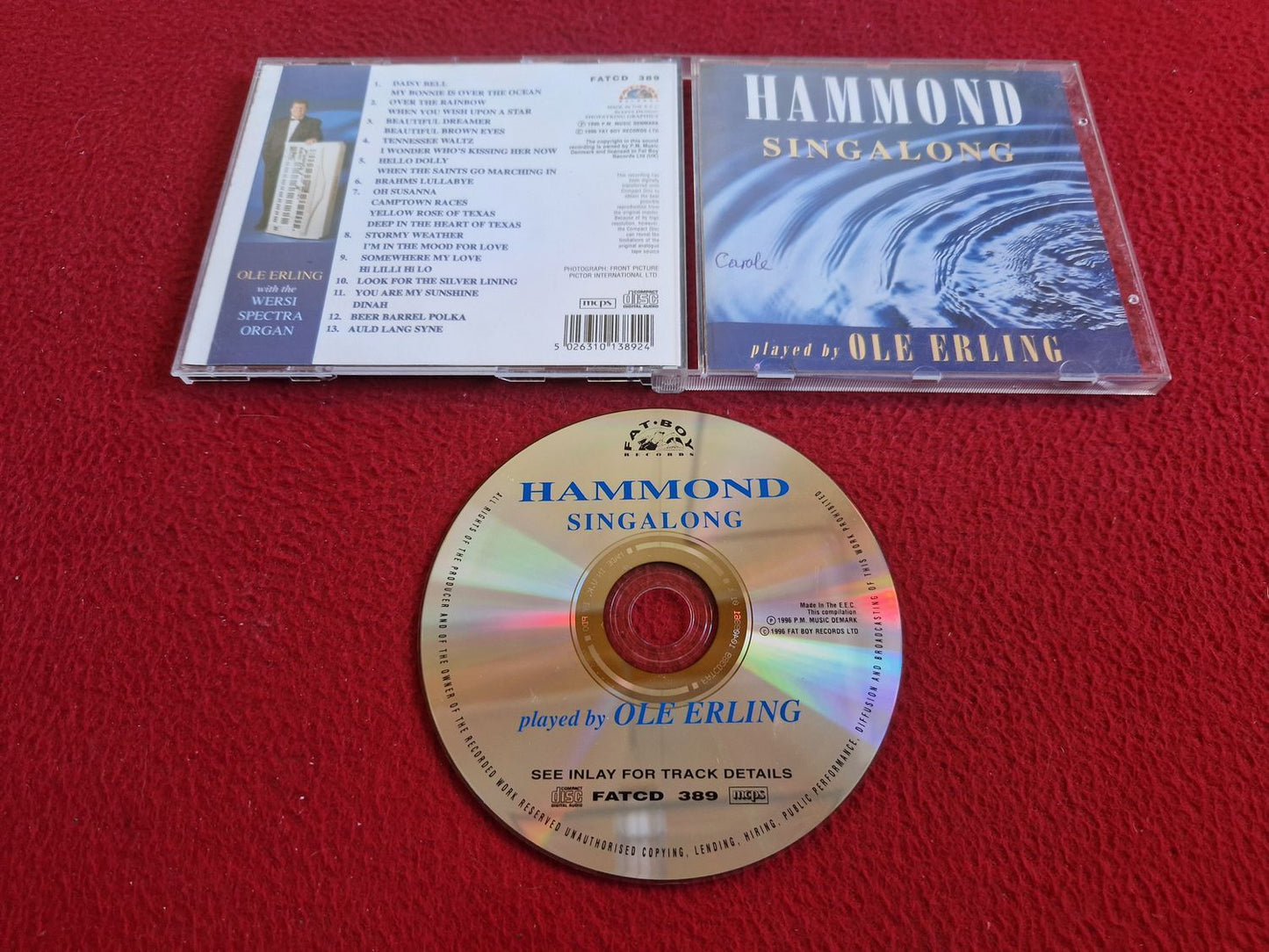 OLE ERLING HAMMOND SINGALONG CD