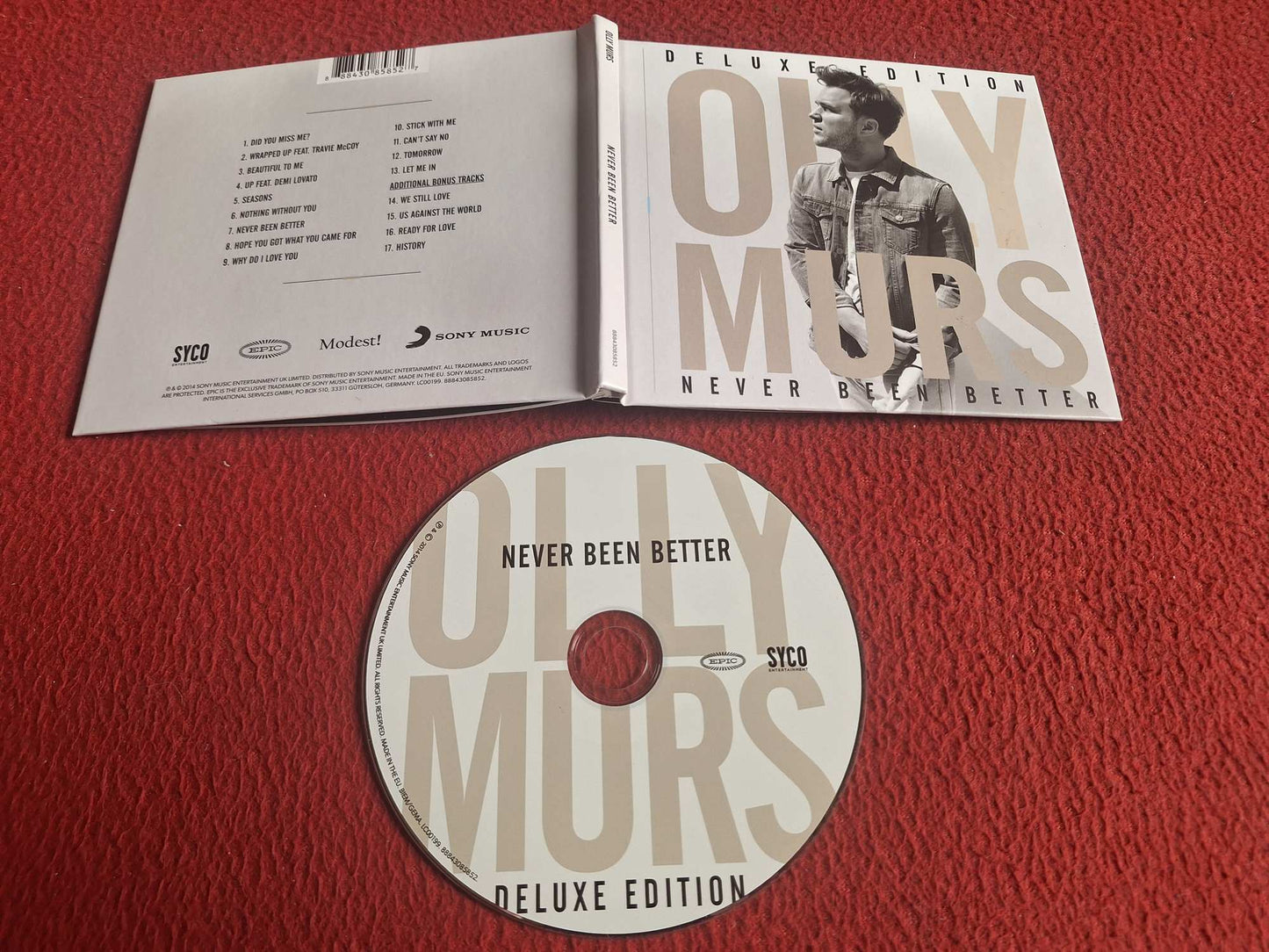 OLLY MURS NEVER BEEN BETTER DELUXE EDITION CD