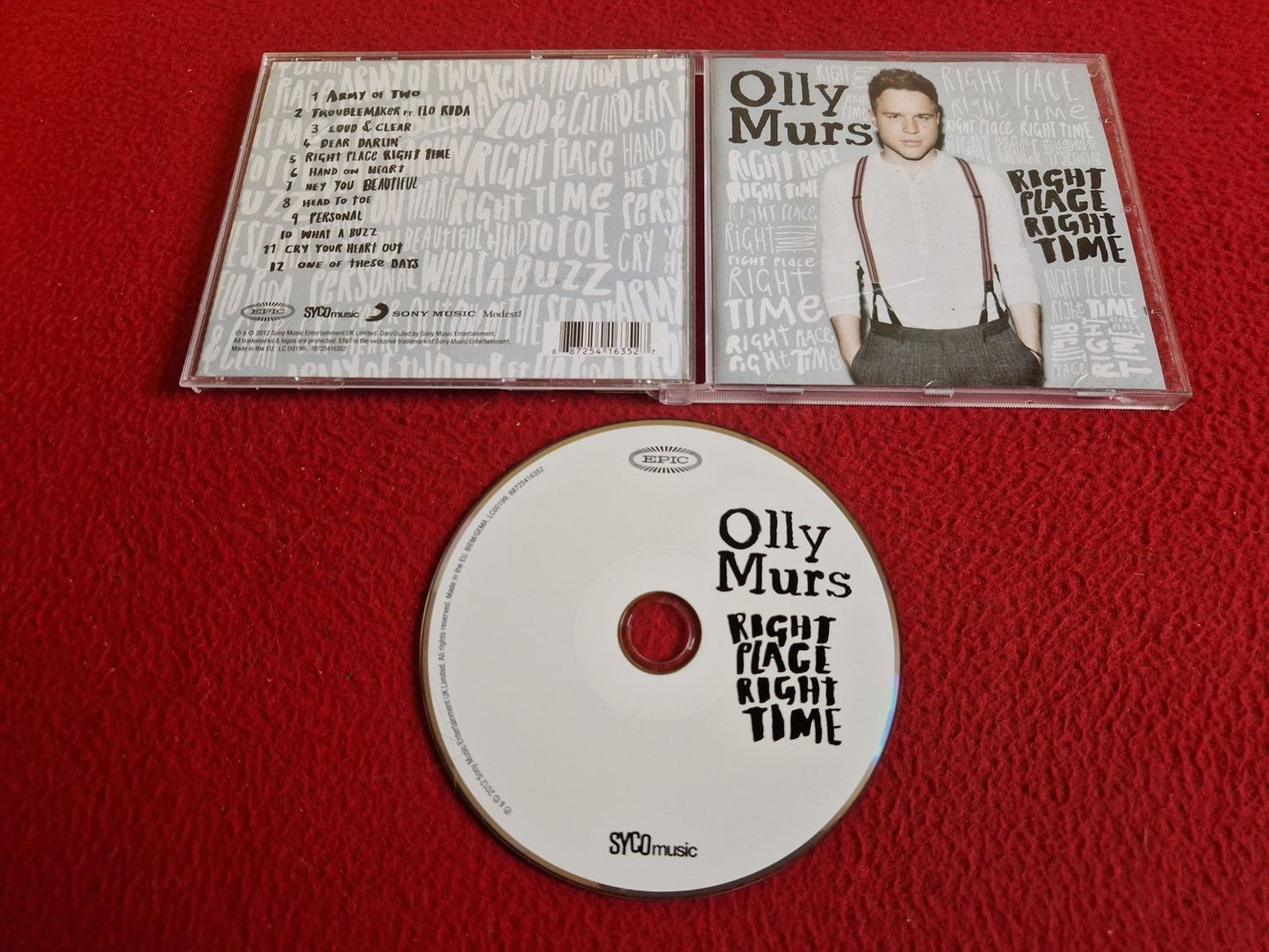 OLLY MURS RIGHT PLACE RIGHT TIME CD