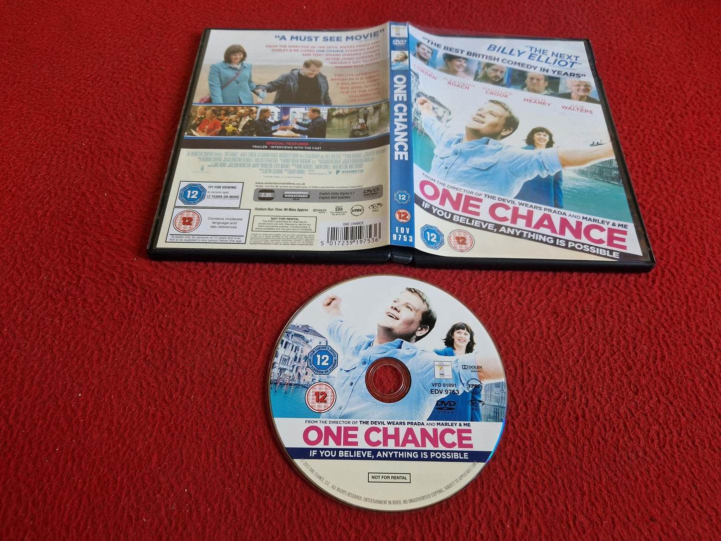 ONE CHANCE DVD
