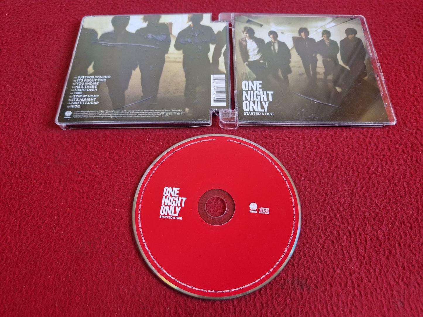 ONE NIGHT ONLY STARTED A FIRE CD