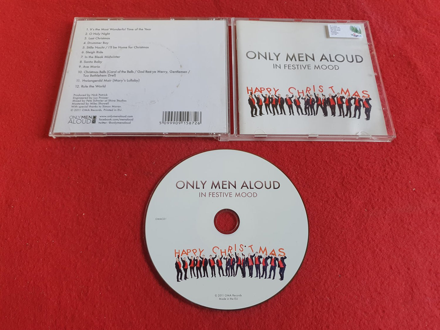 ONLY MEN ALOUD IN FESTIVE MOOD till CD