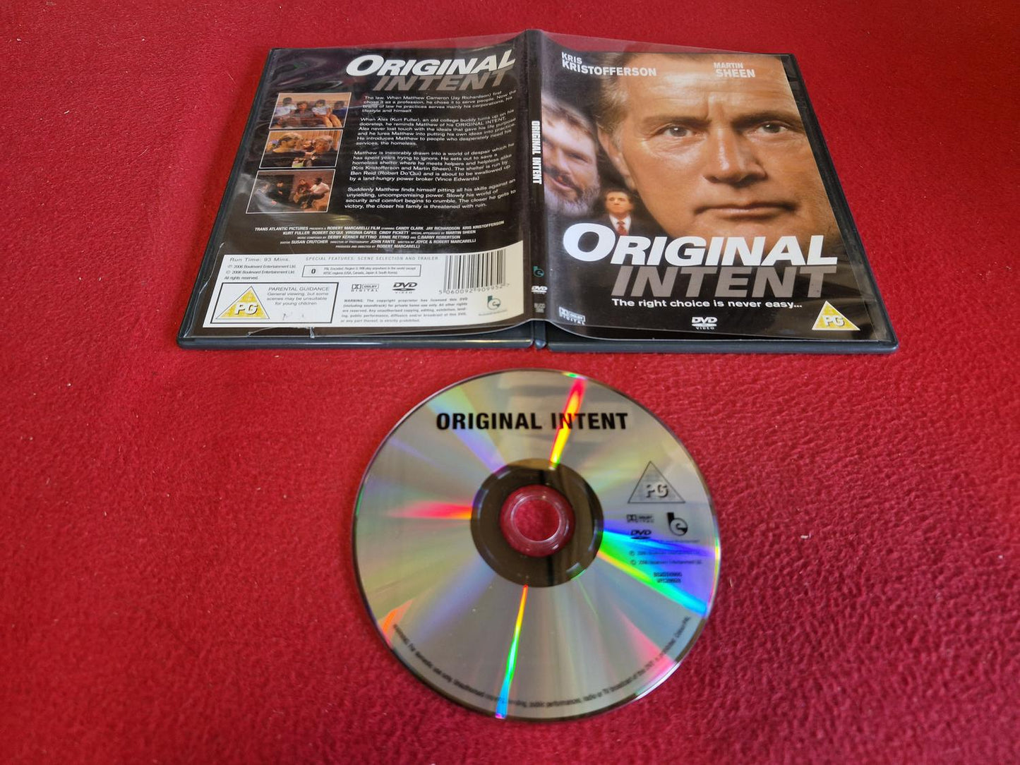 ORIGINAL INTENT till DVD