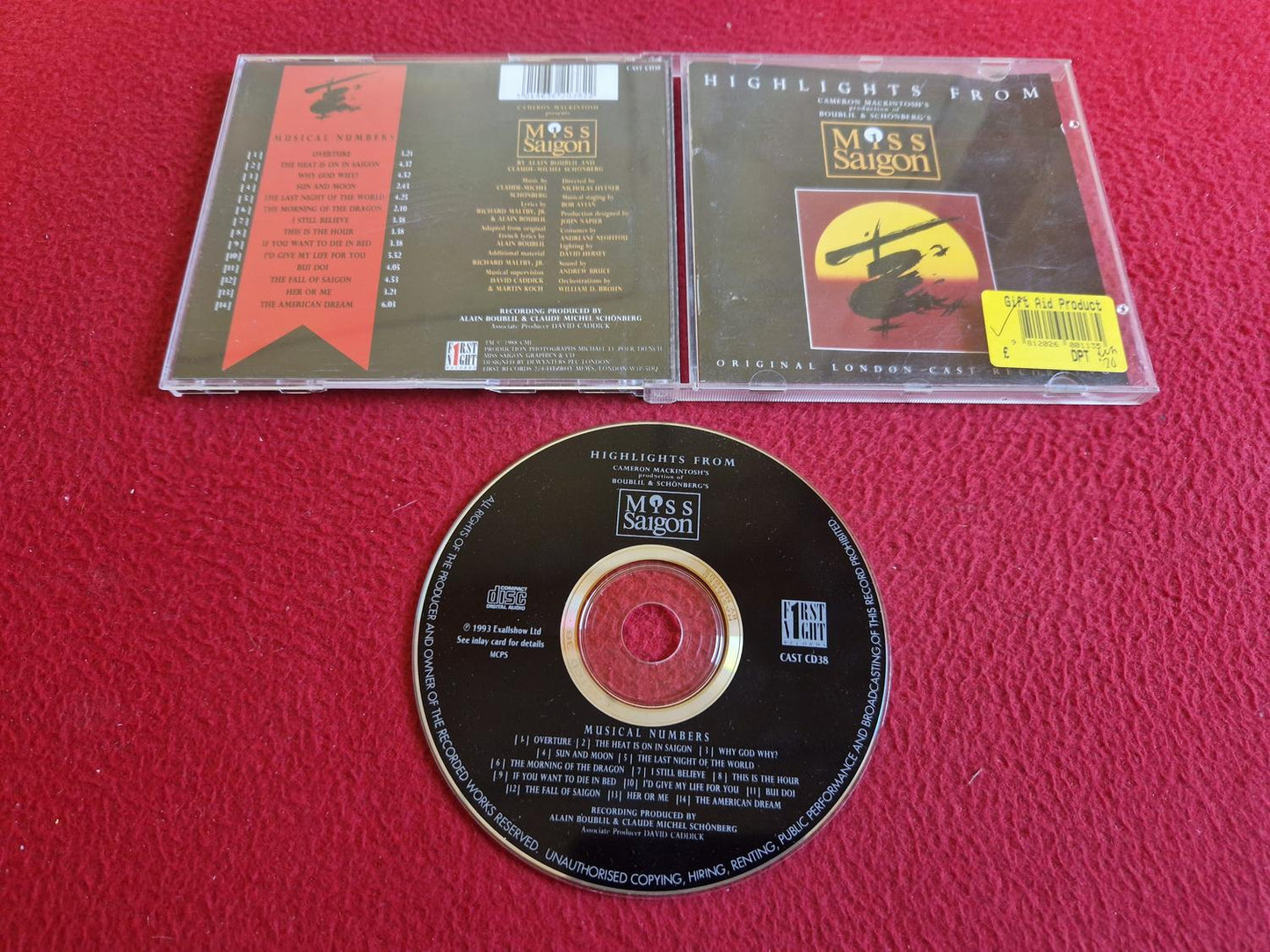 ORIGINAL LONDON CAST – HIGHLIGHTS FROM MISS SAIGON CD