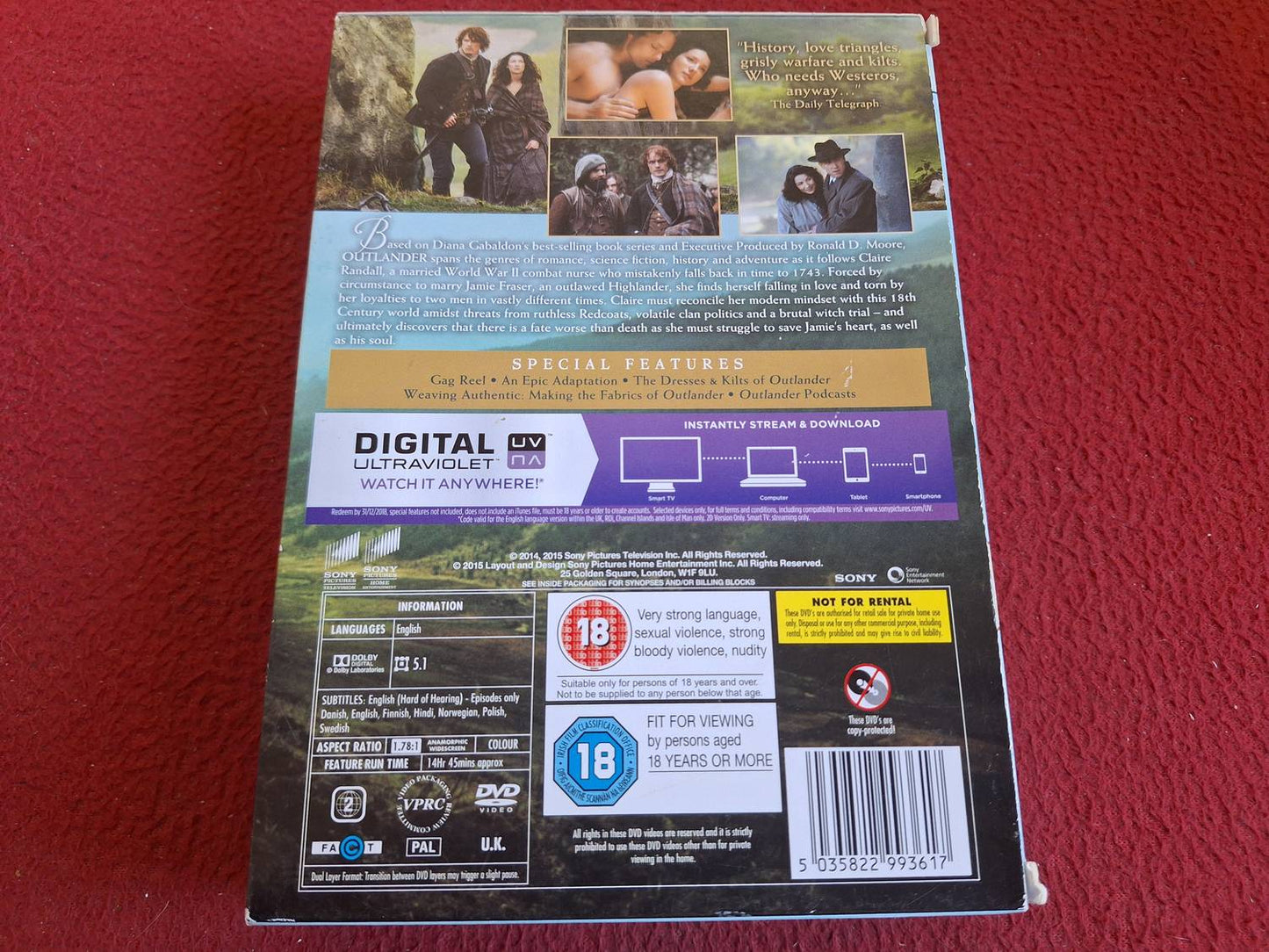 OUTLANDER SEASON 1 BOX DVD