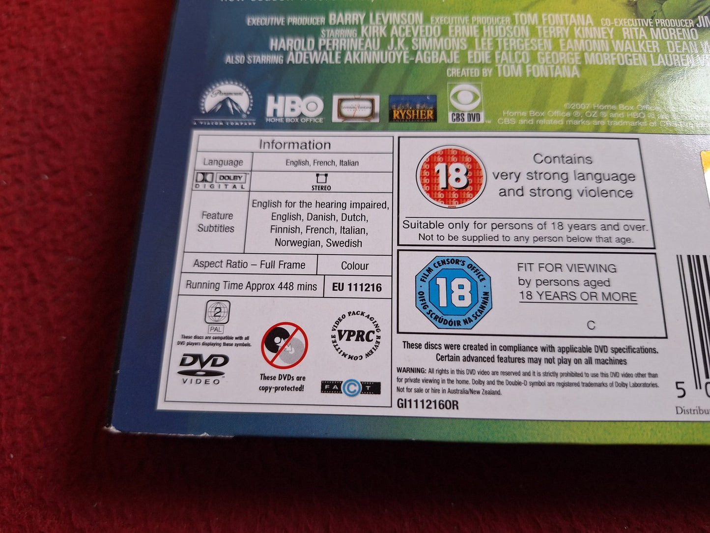 OZ SEASON 2 BOX DVD