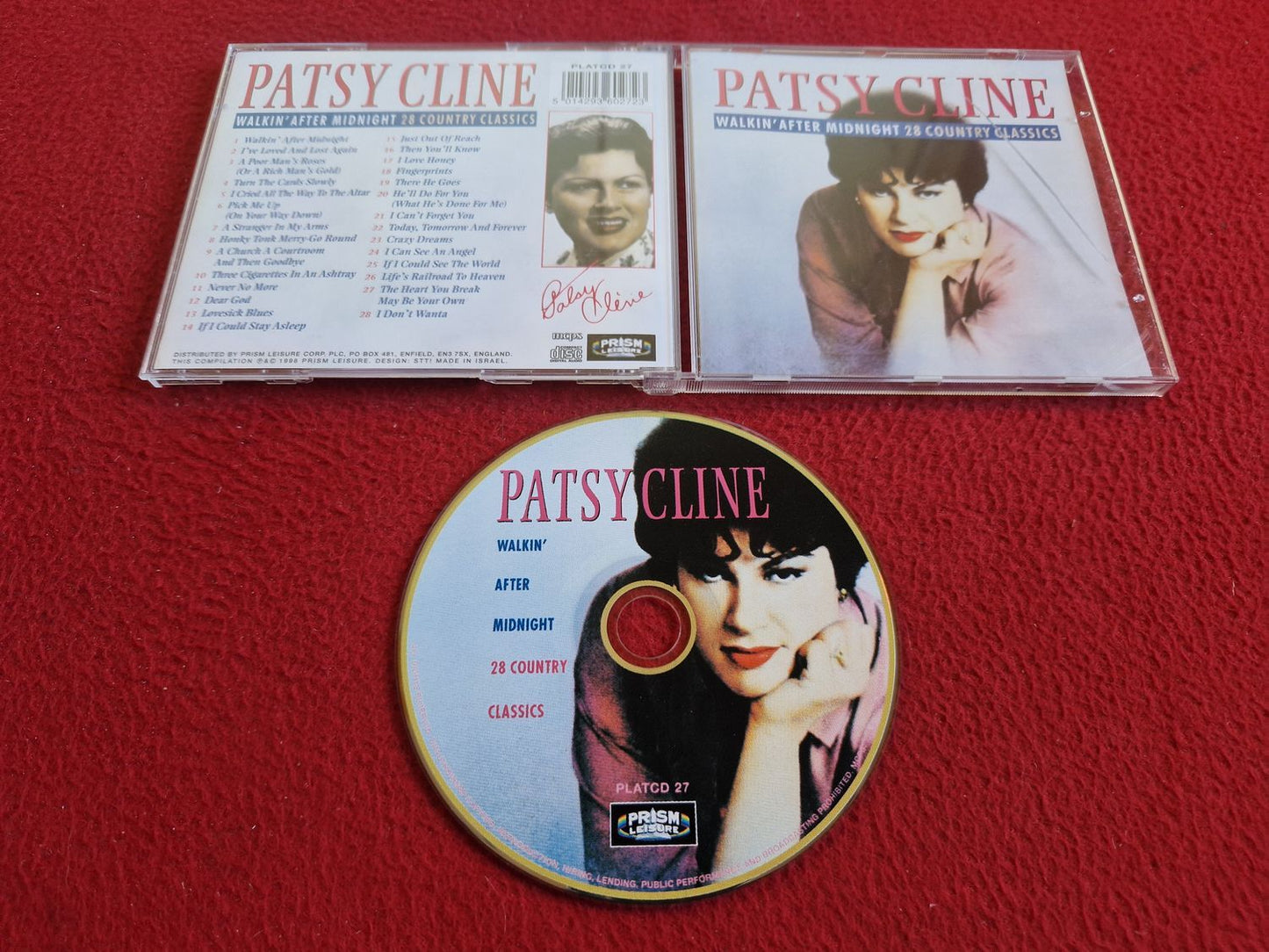 PATSY CLINE WALKIN' AFTER MIDNIGHT 28 COUNTRY CLASSICS CD