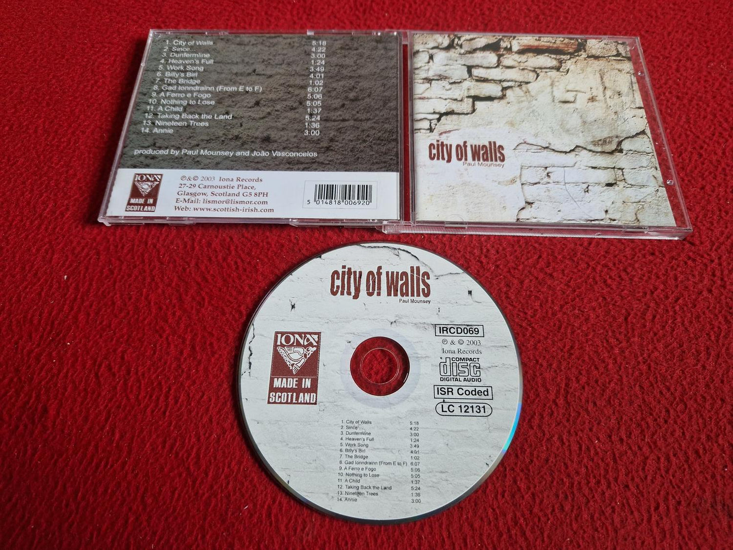 PAUL MOUNSEY CITY OF WALLS CD