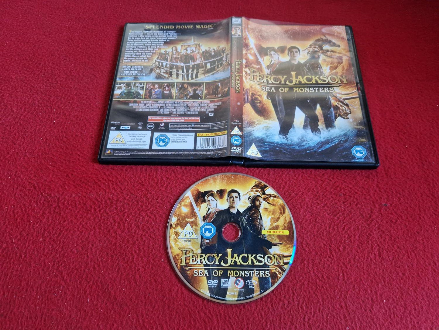 PERCY JACKSON SEA OF MONSTERS DVD