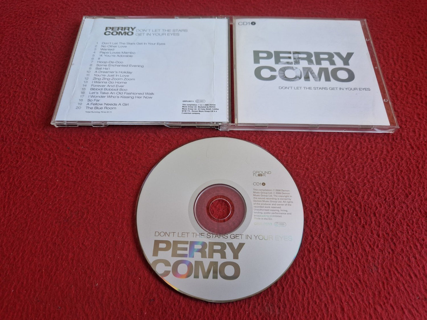 PERRY COMO DON'T LET THE STARS GET IN YOUR EYES CD