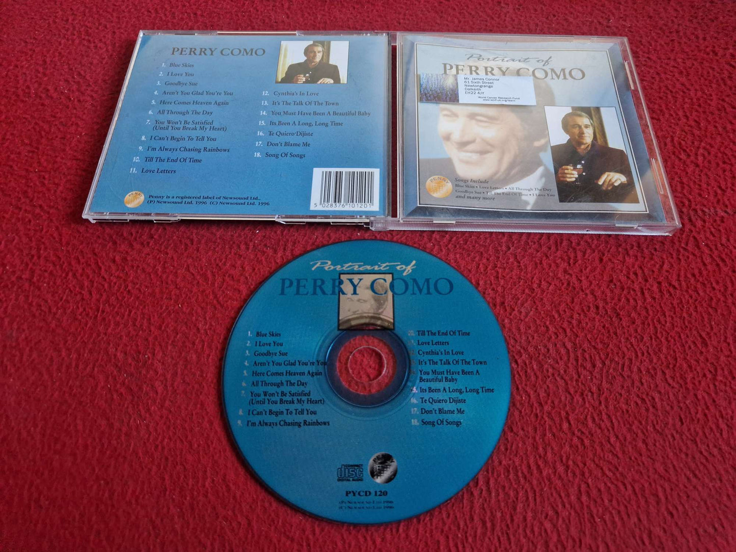 PERRY COMO PORTRAIT OF CD