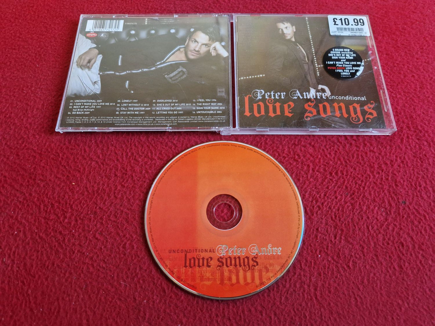 PETER ANDRE UNCONDITIONAL: LOVE SONGS CD