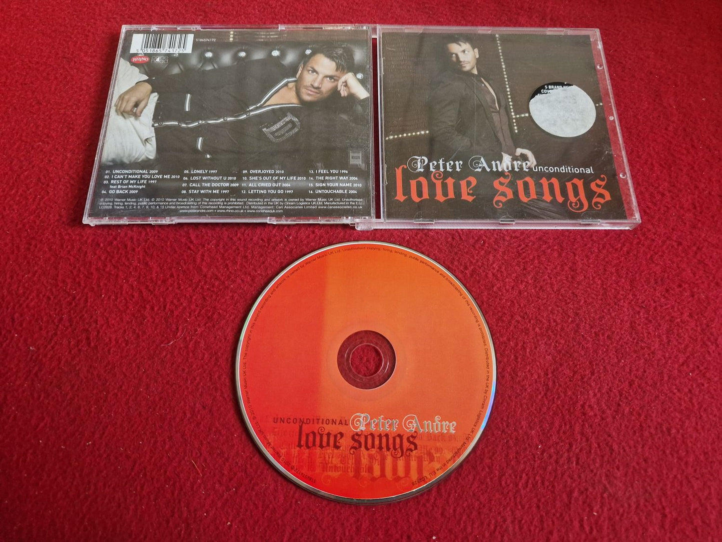 PETER ANDRE UNCONDITIONAL LOVE SONGS till CD