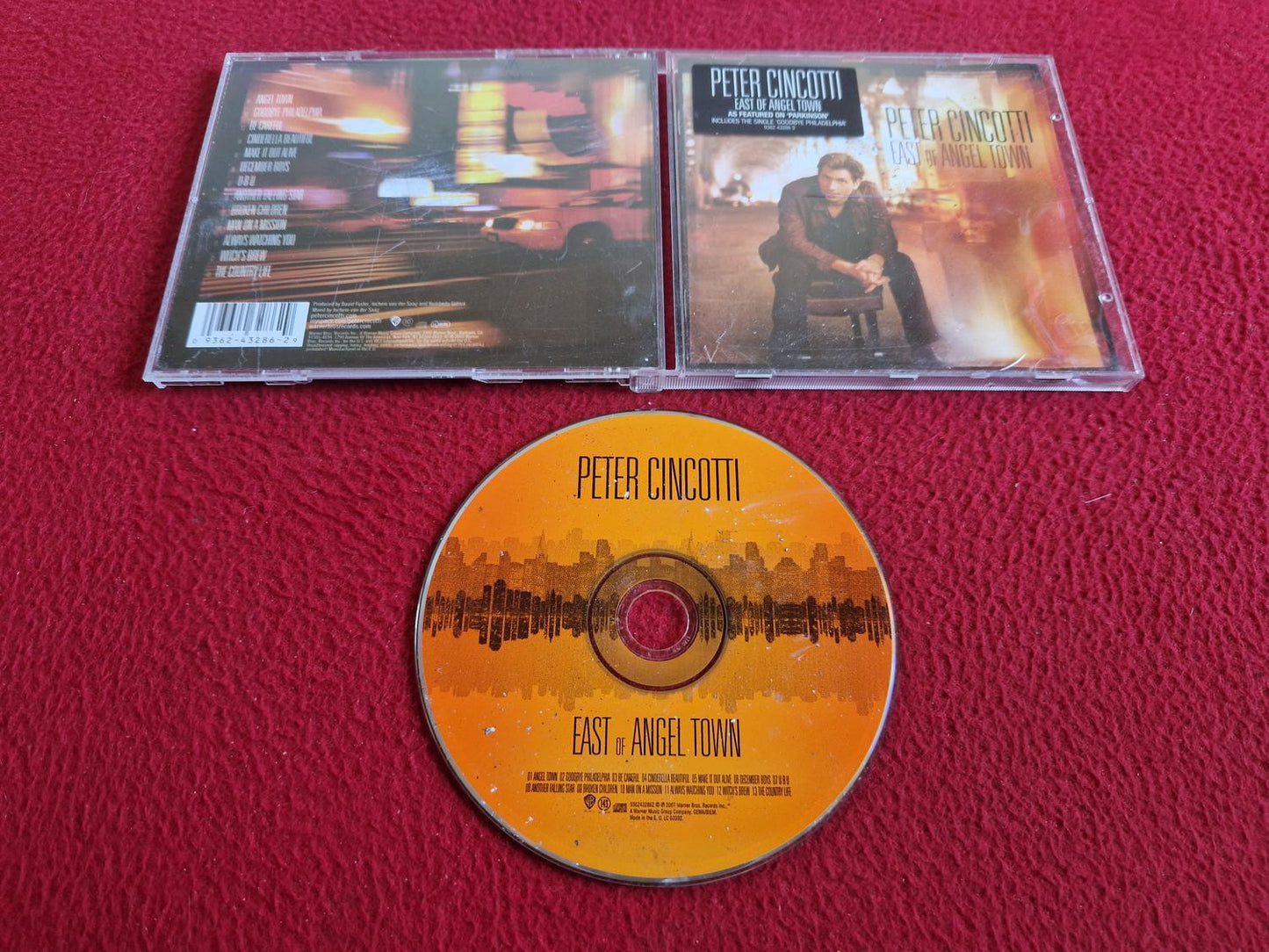 PETER CINCOTTI EAST OF ANGEL TOWN CD