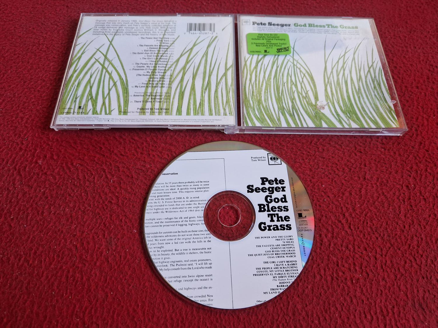 PETE SEEGER GOD BLESS THE GRASS CD