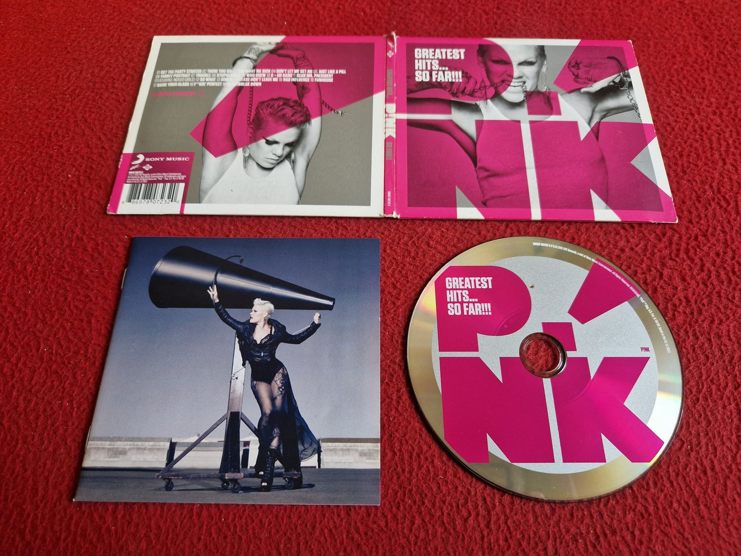 PINK GREATEST HITS... SO FAR!!! CD