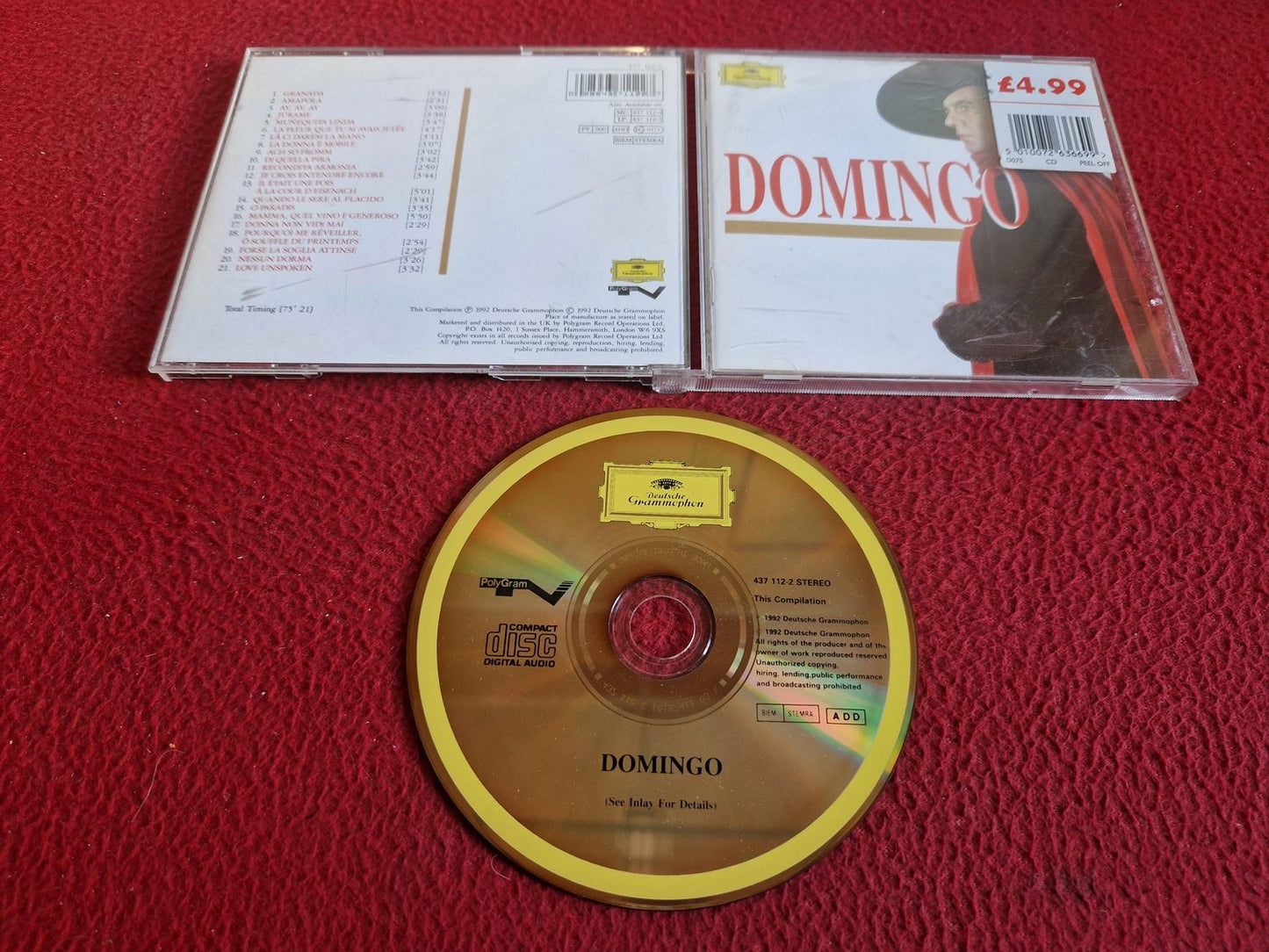 PLACIDO DOMINGO - DOMINGO CD