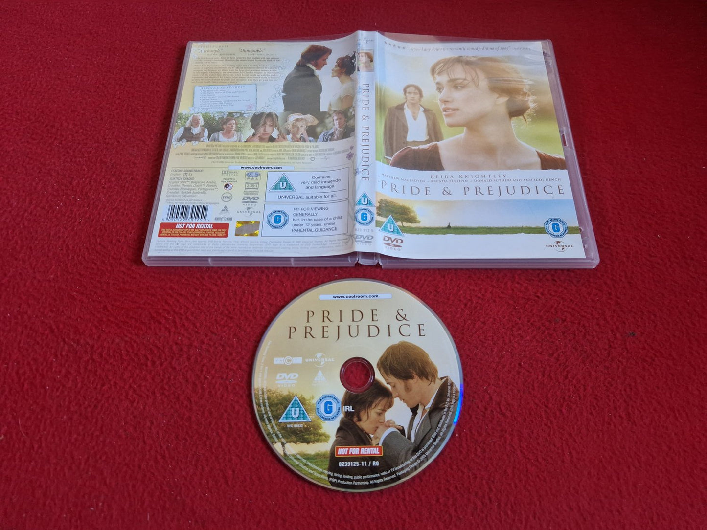 PRIDE & PREJUDICE DVD