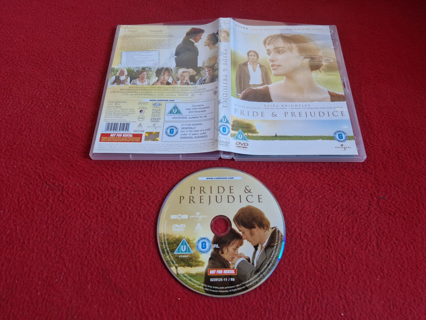 PRIDE & PREJUDICE DVD