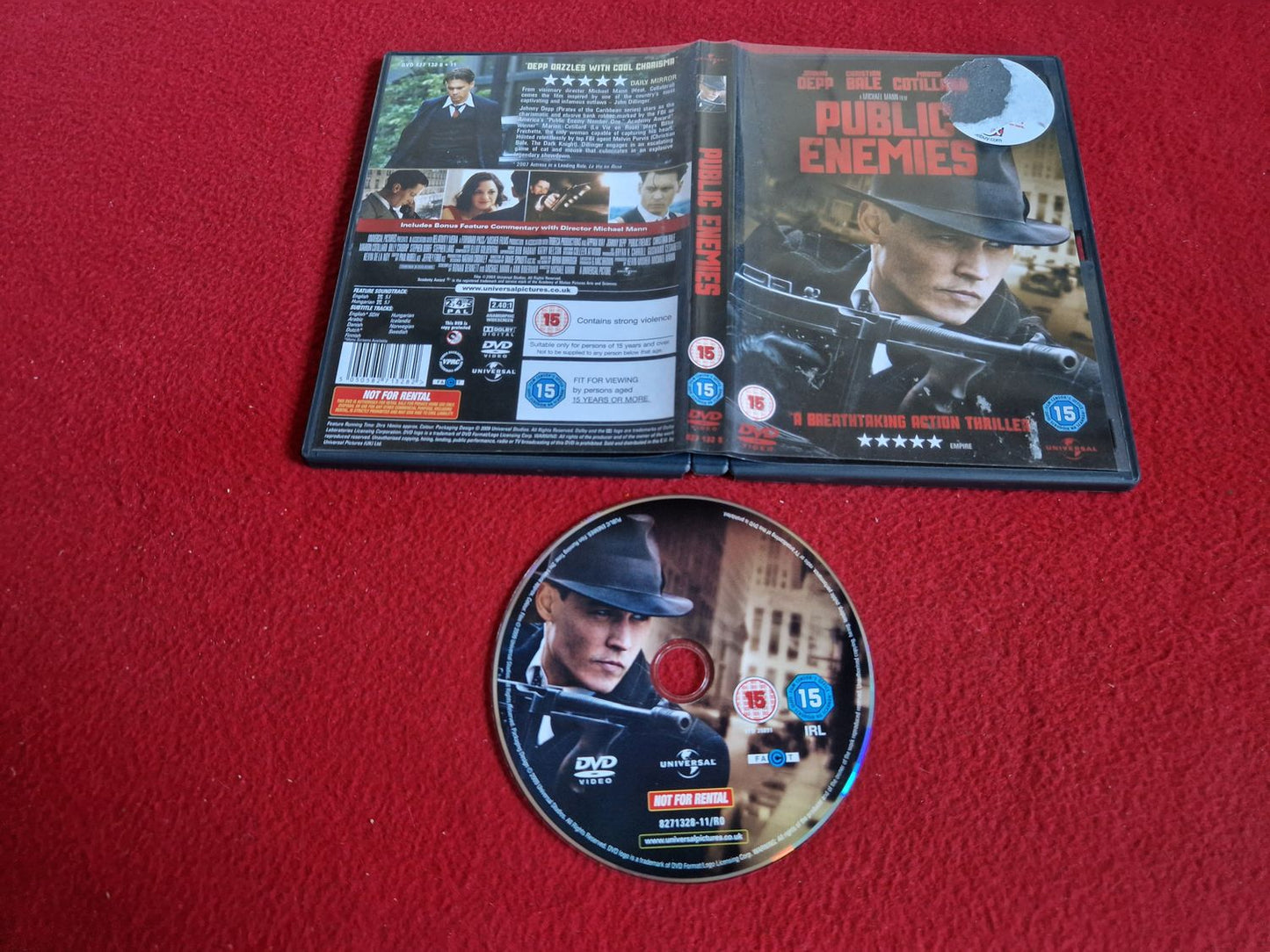 PUBLIC ENEMIES DVD