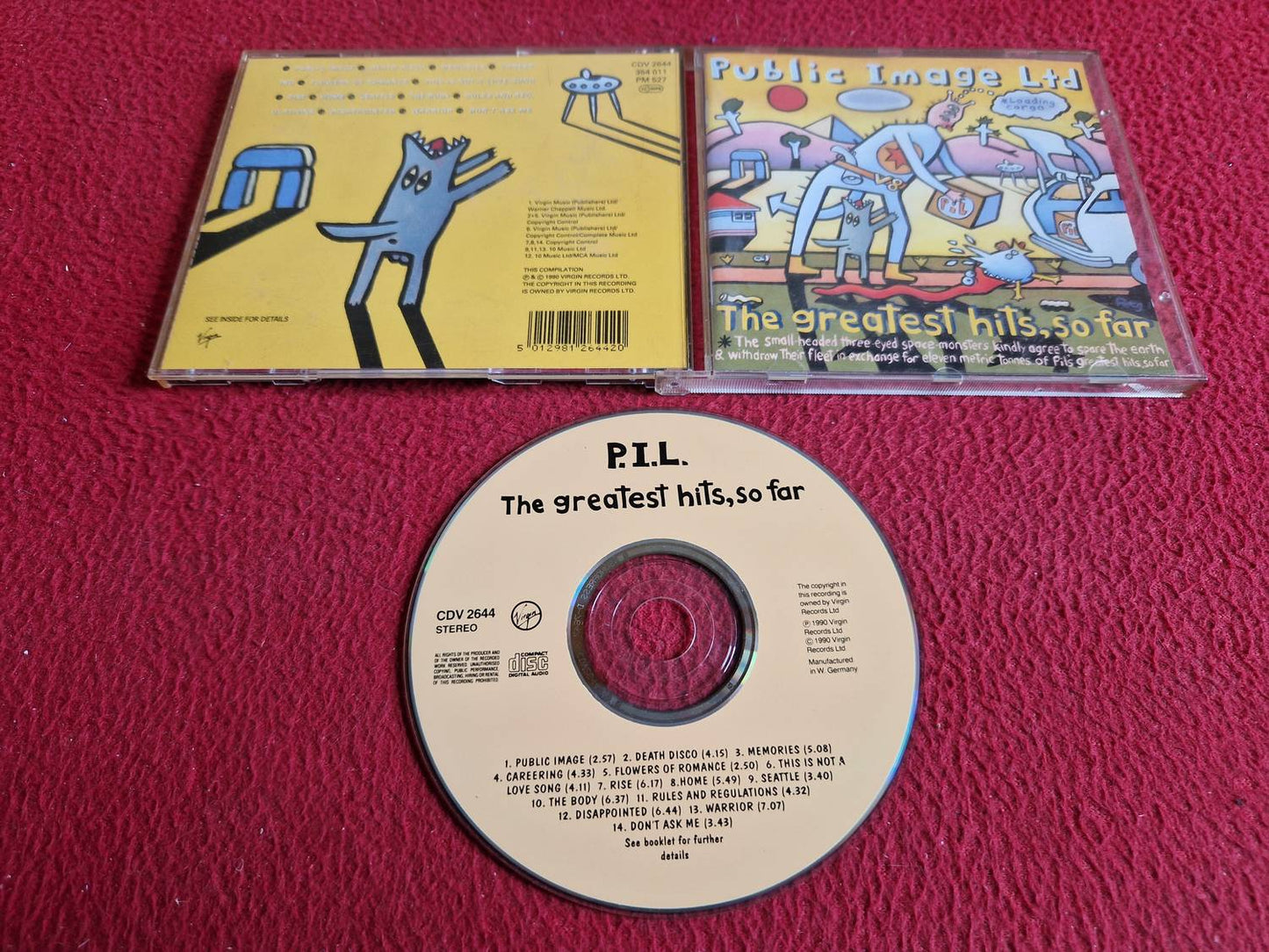 PUBLIC IMAGE LTD THE GREATEST HITS, SO FAR CD
