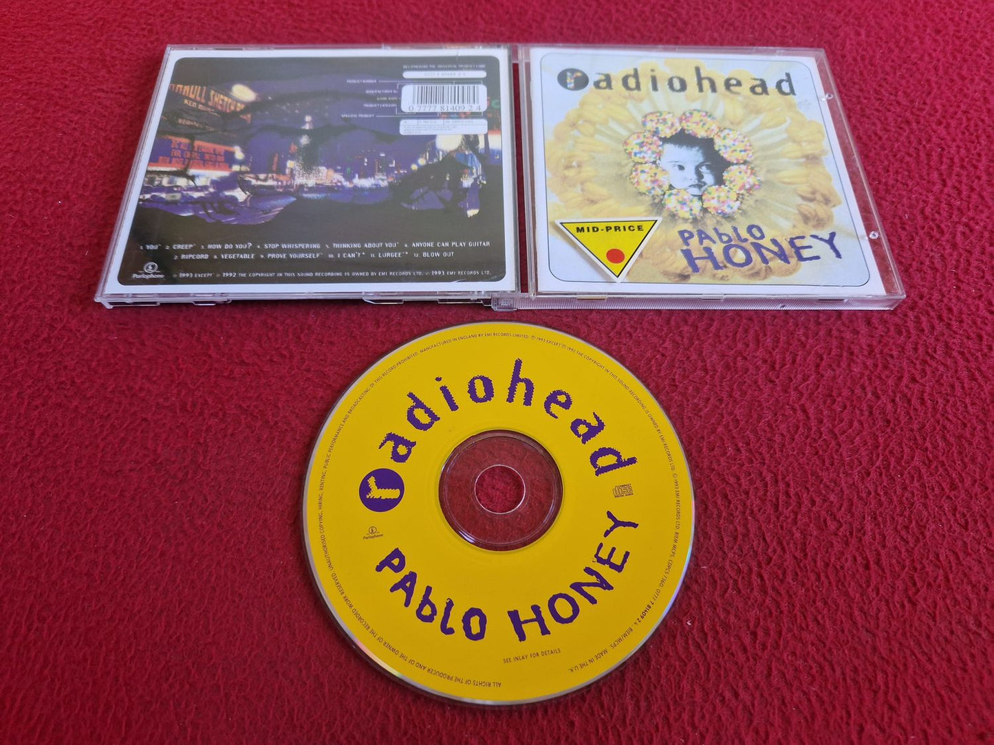 RADIOHEAD PABLO HONEY CD