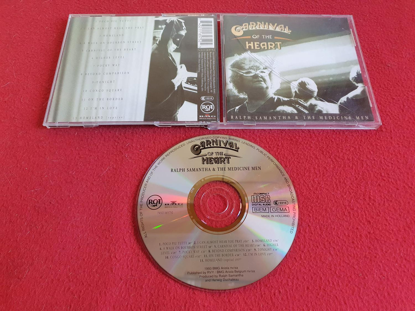 RALPH SAMANTHA & THE MEDICINE MEN CARNIVAL OF THE HEART till CD