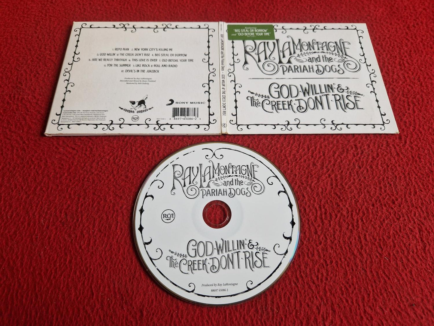RAY LA MONTAGNE AND THE PARIAH DOGS GOD WILLIN' & CREEK DON'T RISE CD