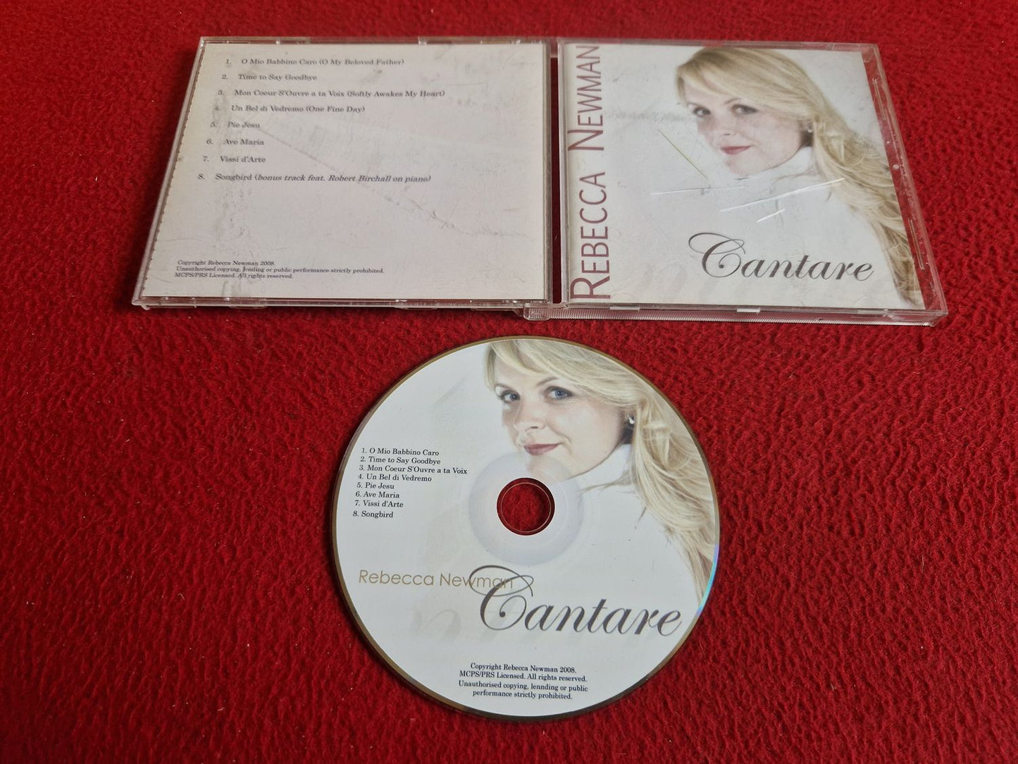 REBECCA NEWMAN CANTARE CD
