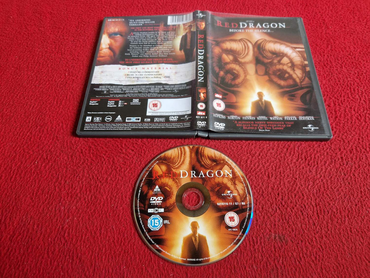 RED DRAGON DVD