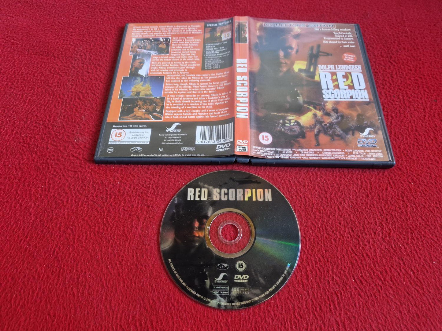 RED SCORPION DVD