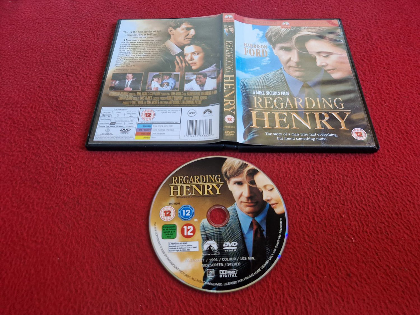 REGARDING HENRY DVD