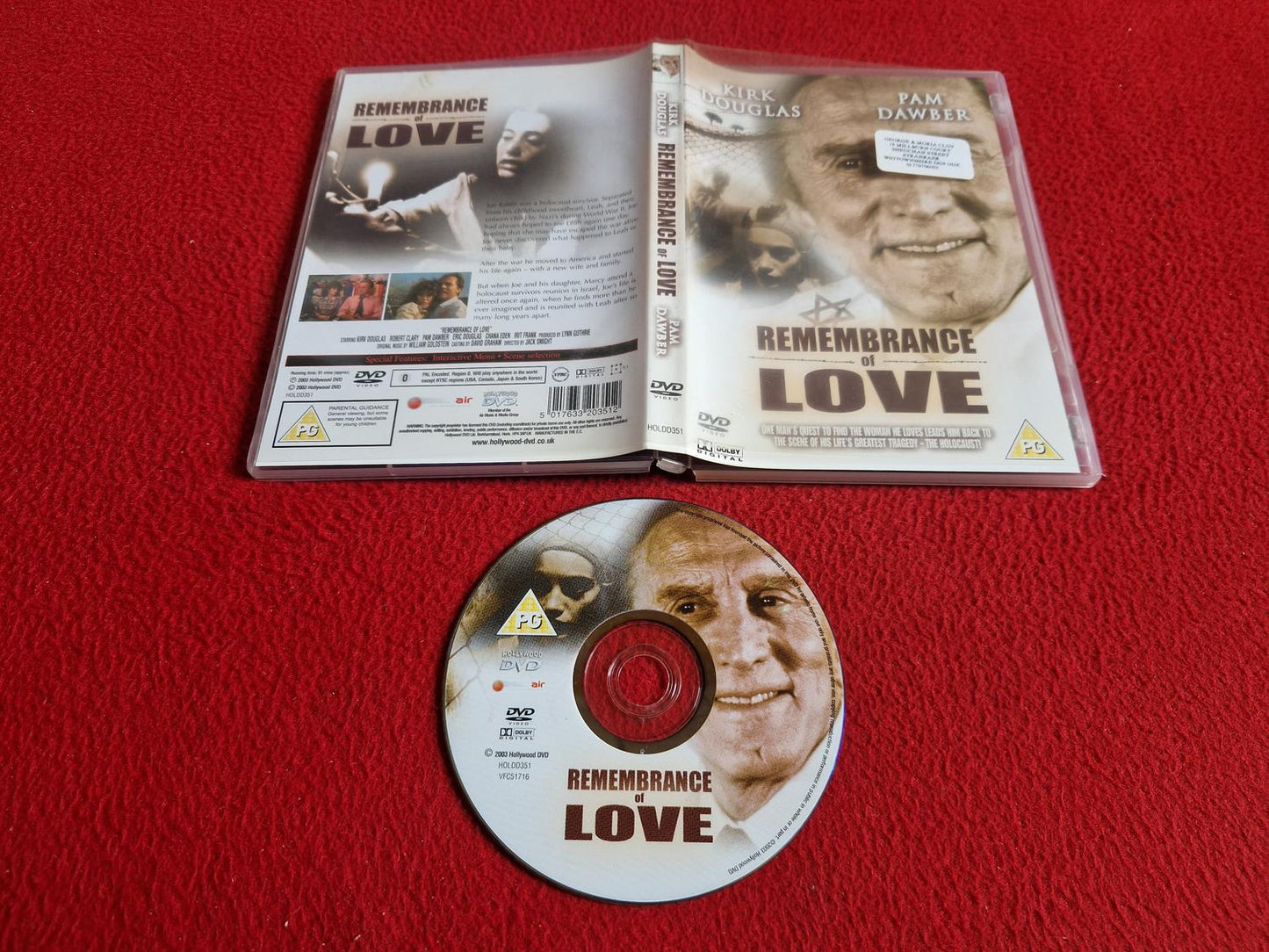 REMEMBRANCE OF LOVE DVD