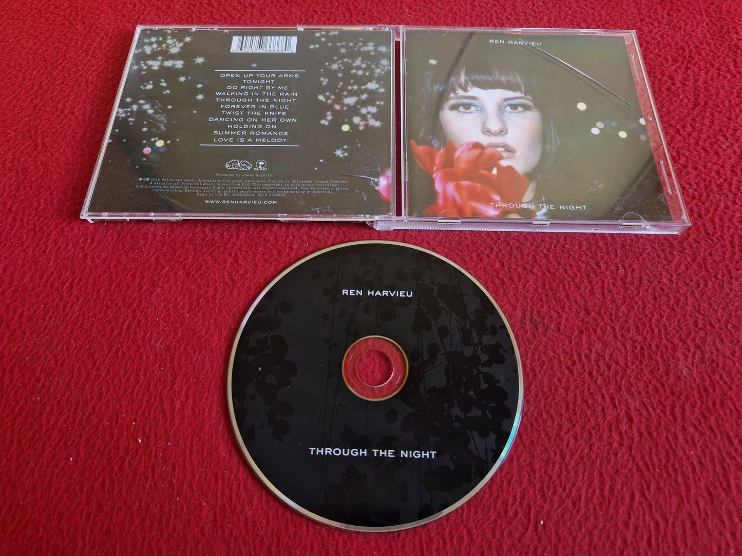 REN HARVIEU THROUGH THE NIGHT CD