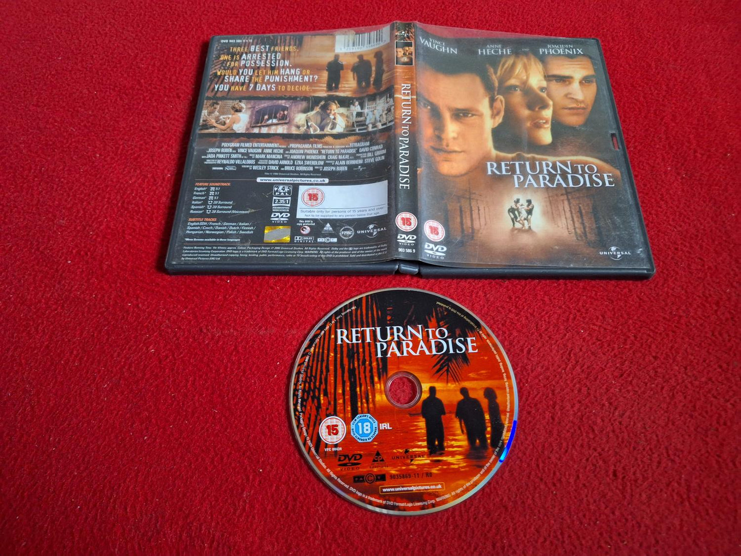 RETURN TO PARADISE DVD