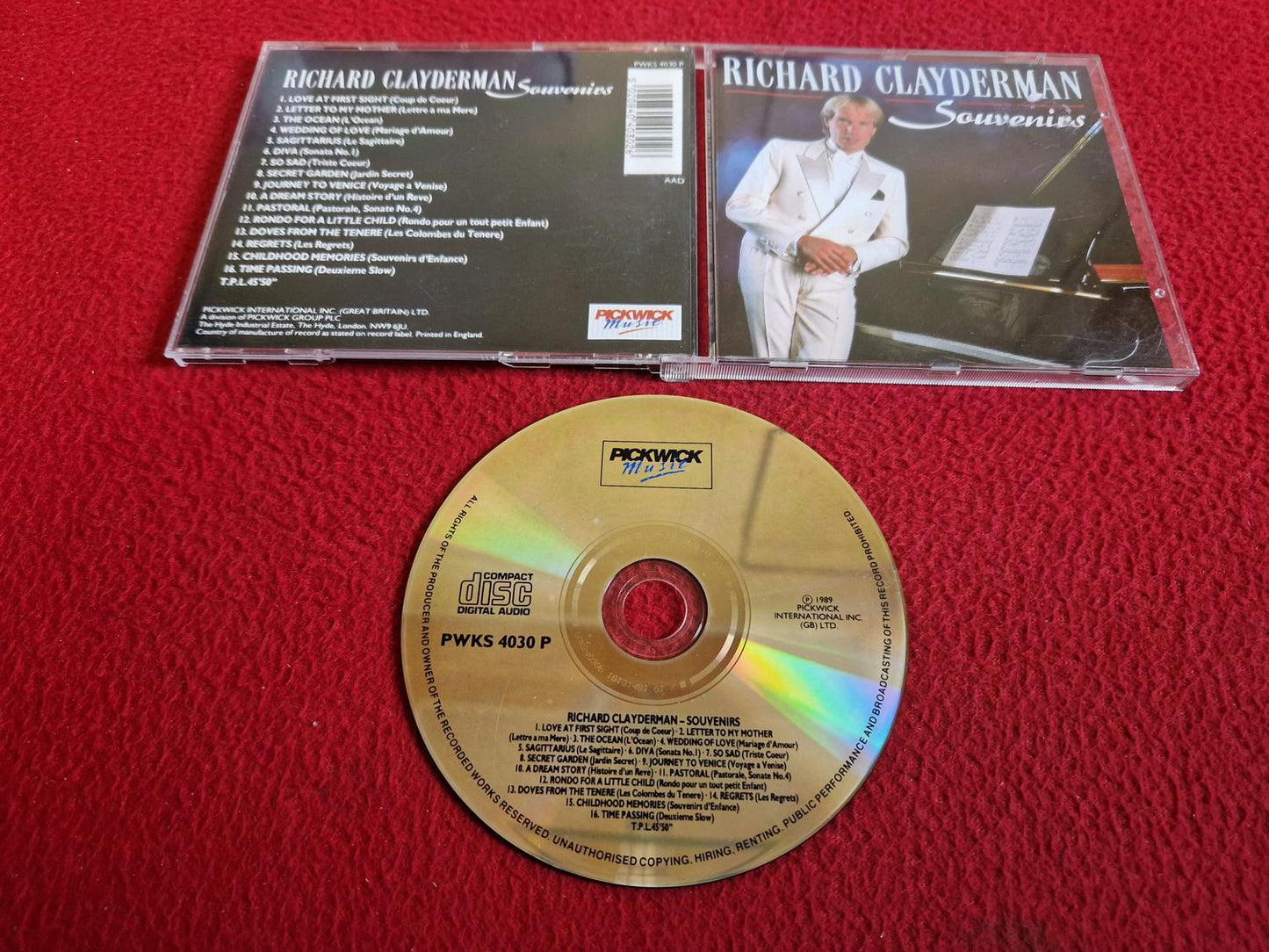 RICHARD CLAYDERMAN SOUVENIRS CD