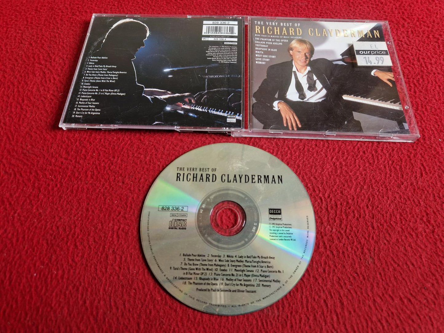 RICHARD CLAYDERMAN THE VERY BEST OF CD