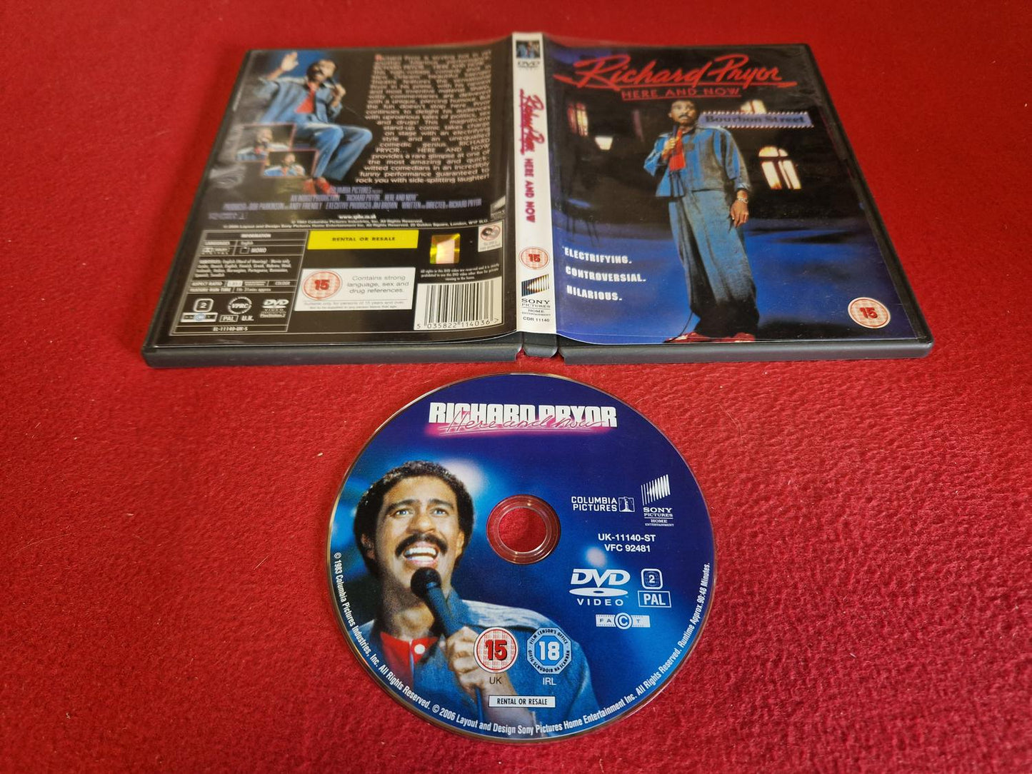 RICHARD PRYOR HERE AND NOW till DVD
