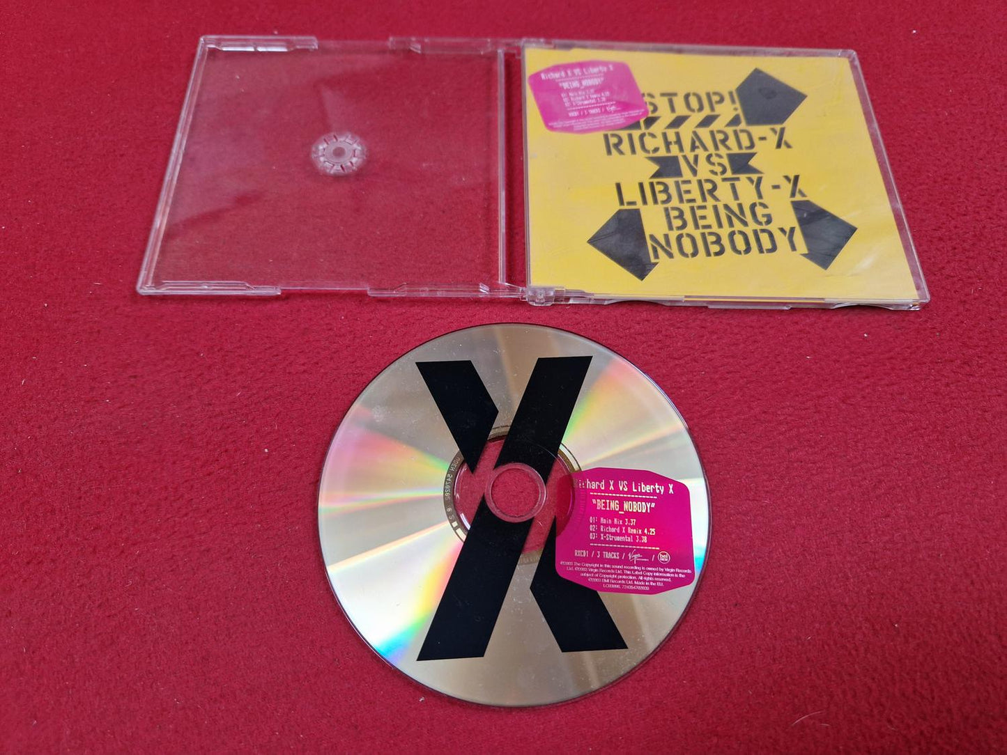 RICHARD X VS LIBERTY X BEING NOBODY SINGEL till CD
