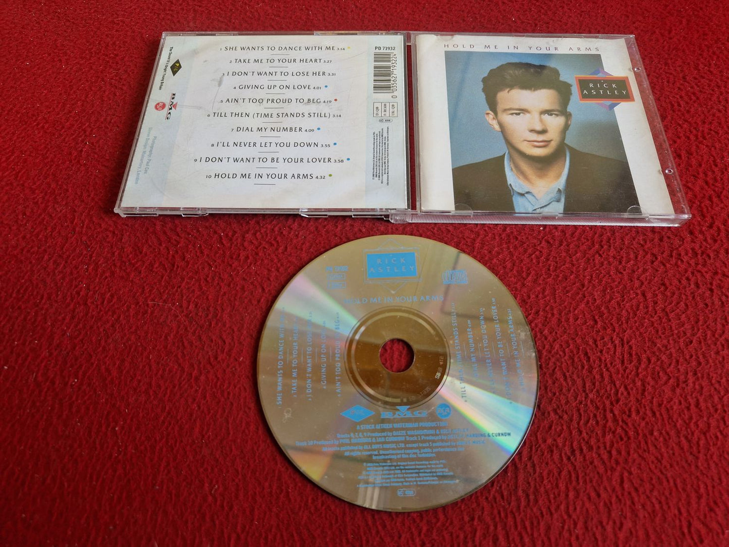 RICK ASTLEY HOLD ME IN YOUR ARMS CD
